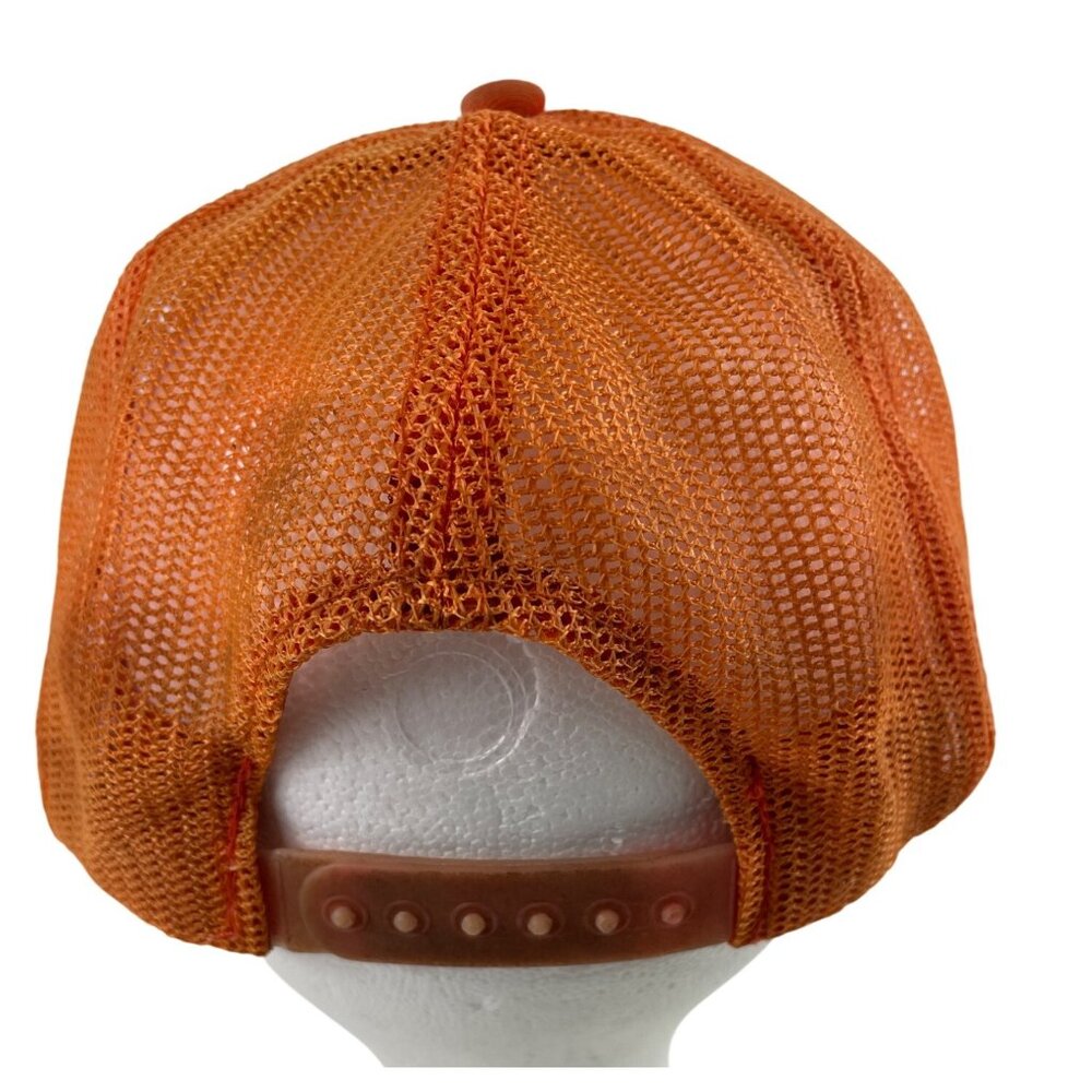 Vintage AC Delco Moraine Orange White Trucker Snapback Hat Cap - Picture 5 of 8